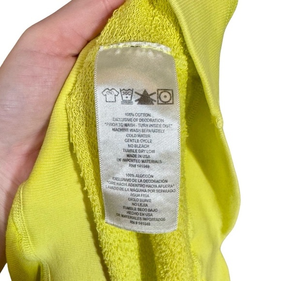 FREECITY Lucky Rabbit Sweatshirt Glowplant Yellow Rabbit Supersaturated Sunfade - Picture 11 of 12